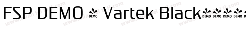 FSP DEMO - Vartek Black字体转换